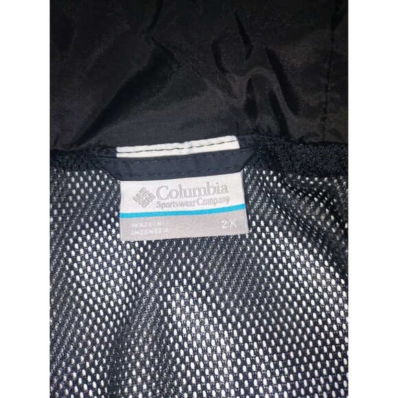 Columbia Black Jacket Women's 2X Switchback III Full Zip Hooded Rain Windbreaker - Picture 7 of 8